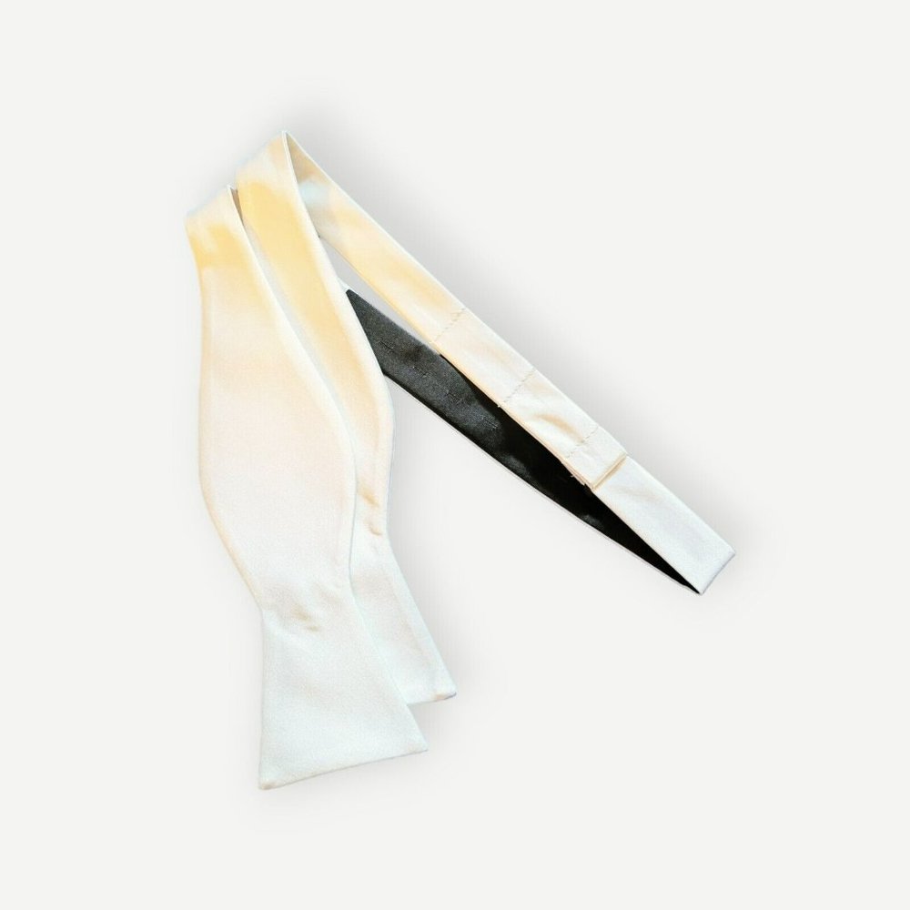 Men's Jacob Alexander Adjustable Bow Tie White Formal Dance Prom Dinner BT-50